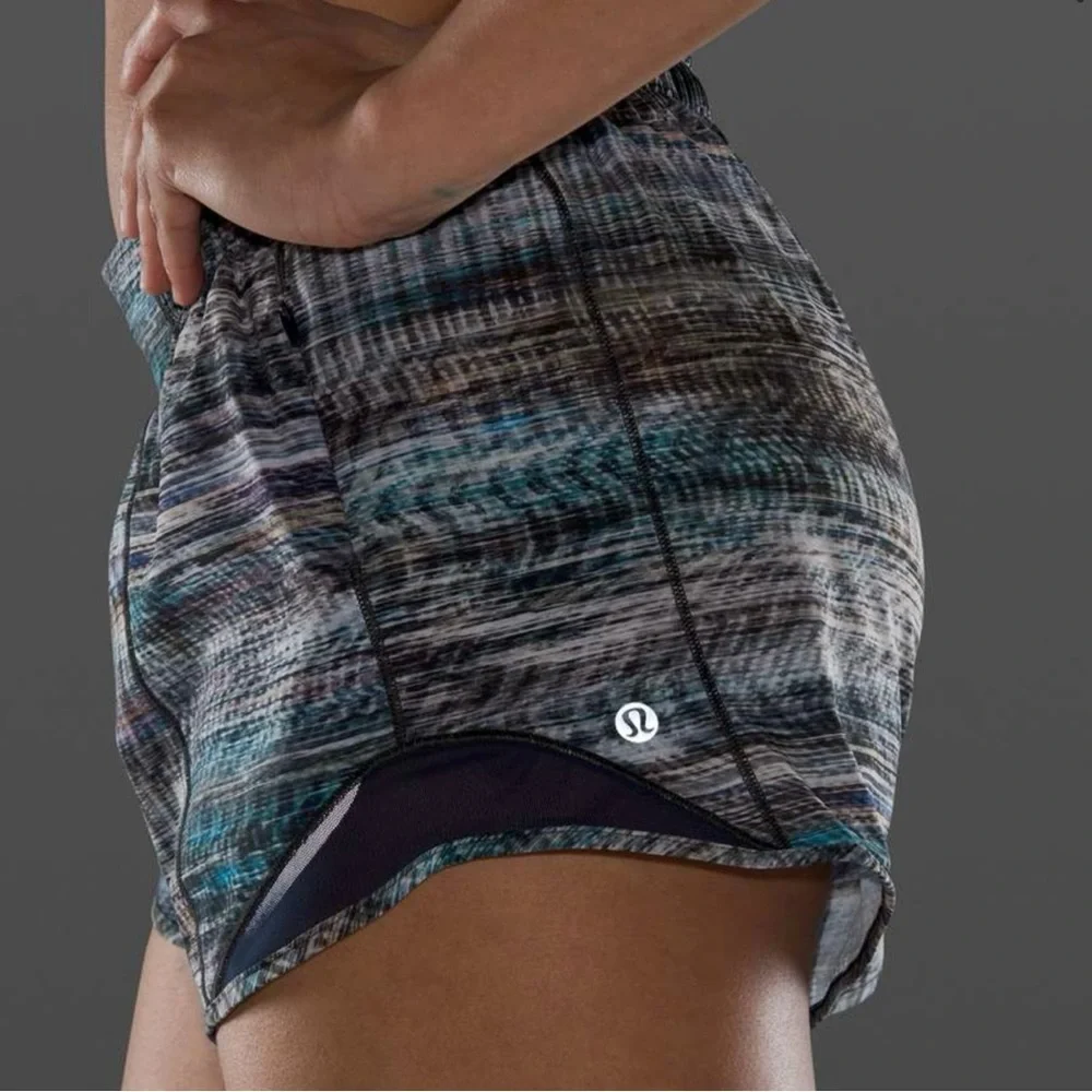 lululemon athletica Blue Gray Multicolor Athletic Shorts